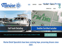 Tablet Screenshot of marinedetailspecialists.com